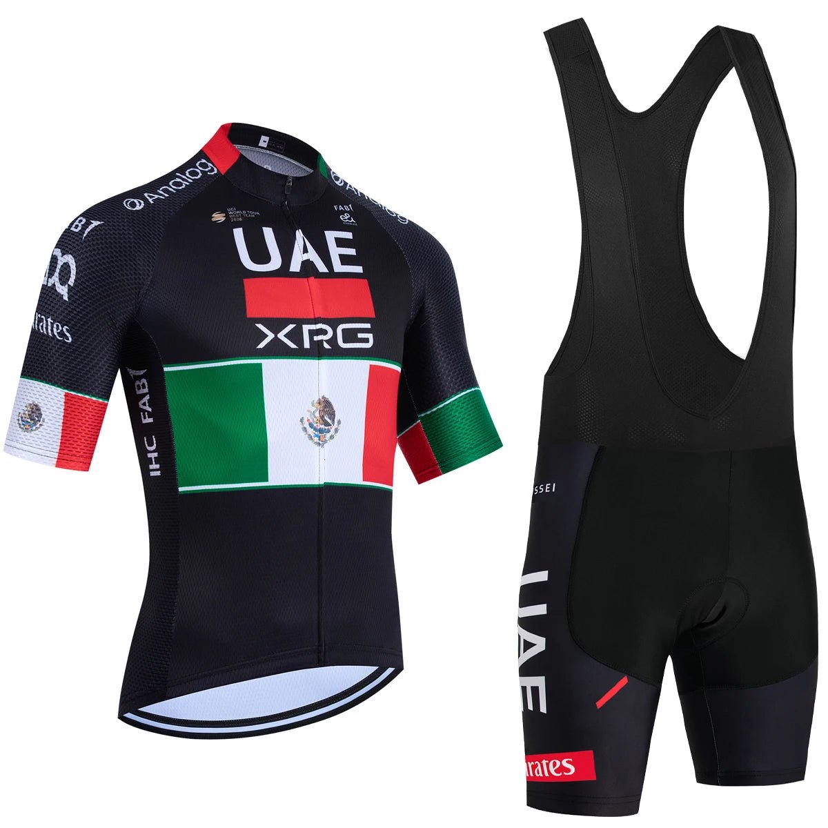 2026 New MEXICO Cycling Jersey UAE Team Bike Jersey Shorts Men Women Quick dry Ropa Ciclismo Pro Bicycle TShirt Clothing - lily supply