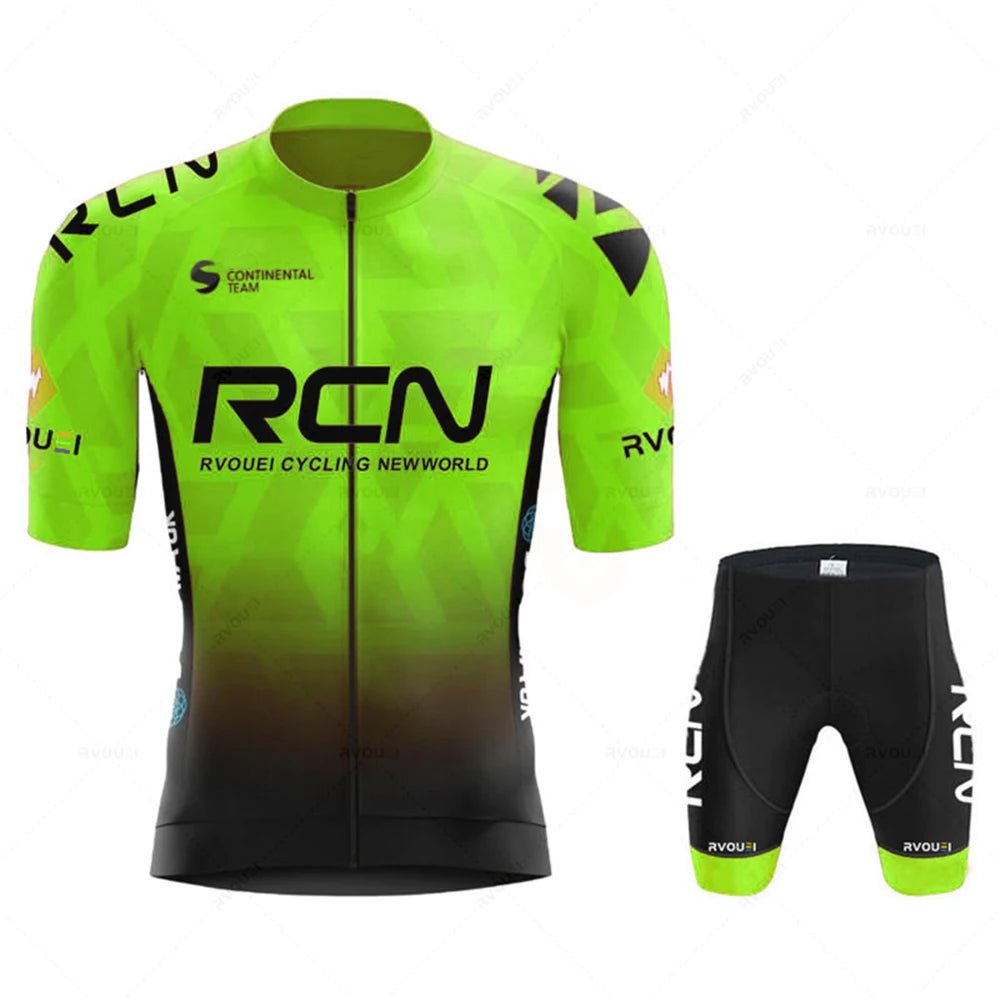 2025 RCN Team Cycling Jersey Set Summer Breathable Road Bicycle Suit Riding Uniform Bike MTB Clothing New Sports Cycling Kits - lily supply