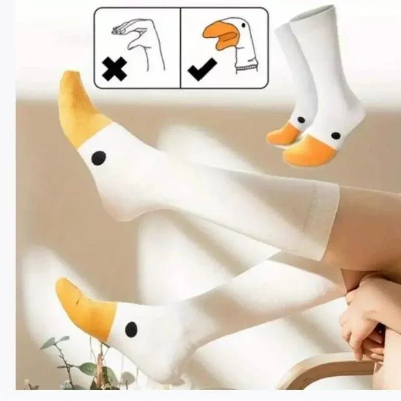 Women's Funny Goose Cartoon Socks – Cute Casual Novelty Socks - lily supply
