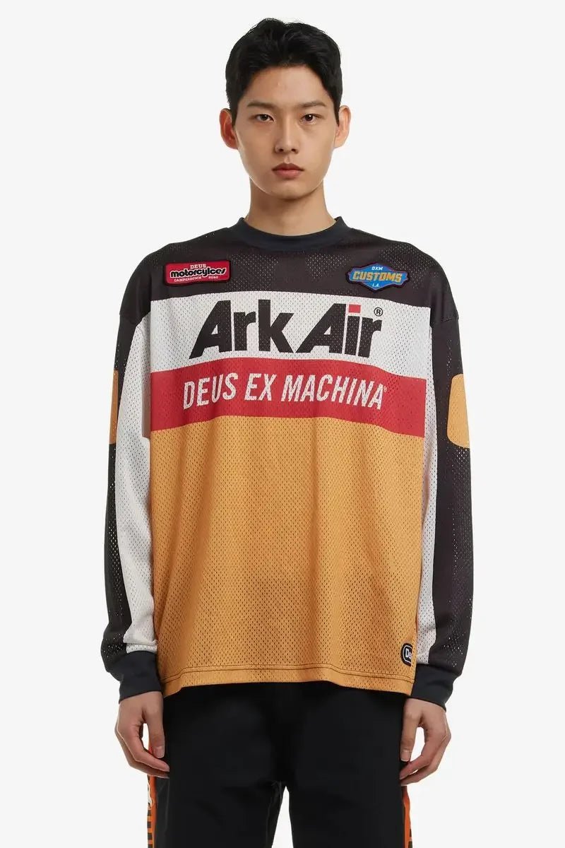 DEUS EX MACHINA Enduro Jersey – Long Sleeve Motocross Off - Road Riding Shirt - lily supply