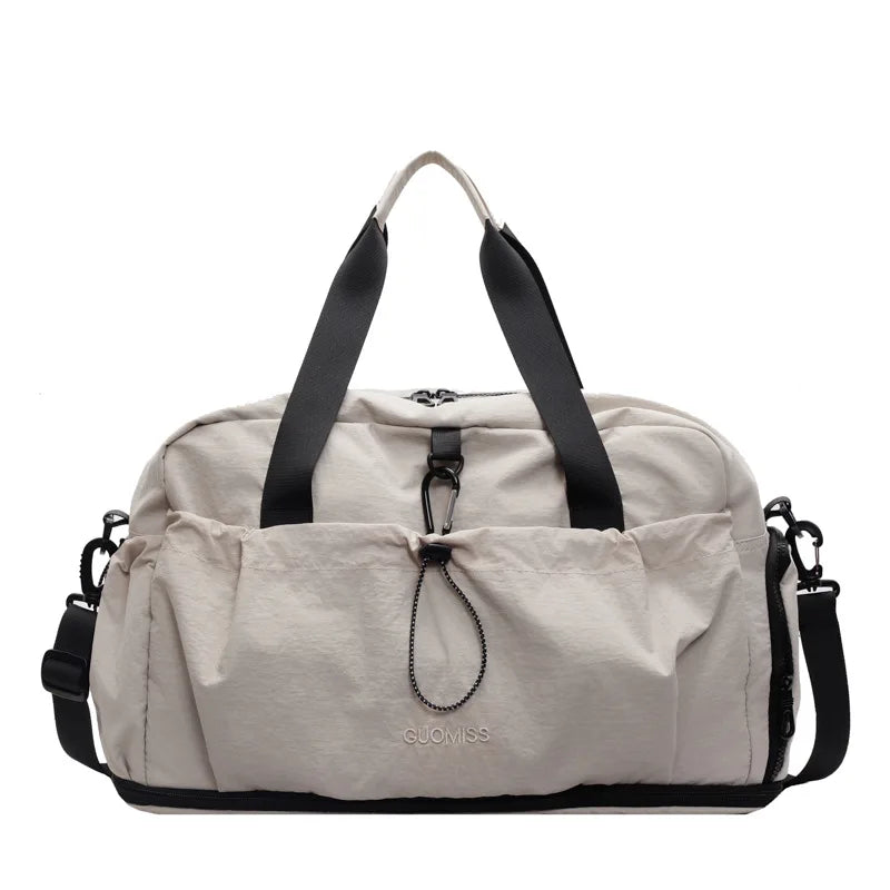Large Capacity Women's Travel Bags Nylon Independent Shoe Warehouse Travel Tote Waterproof Waterproof For Women Fitness Yoga Bag