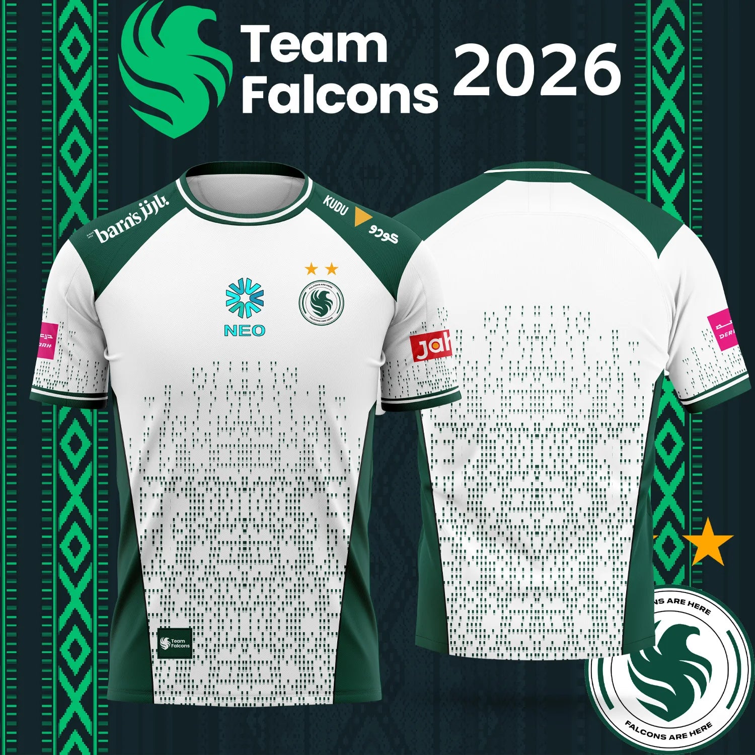 2026 New TEAM Falcons Esports Team Jersey Men and Women Summer Casual Short Sleeve for Gaming Enthusiasts - lily supply
