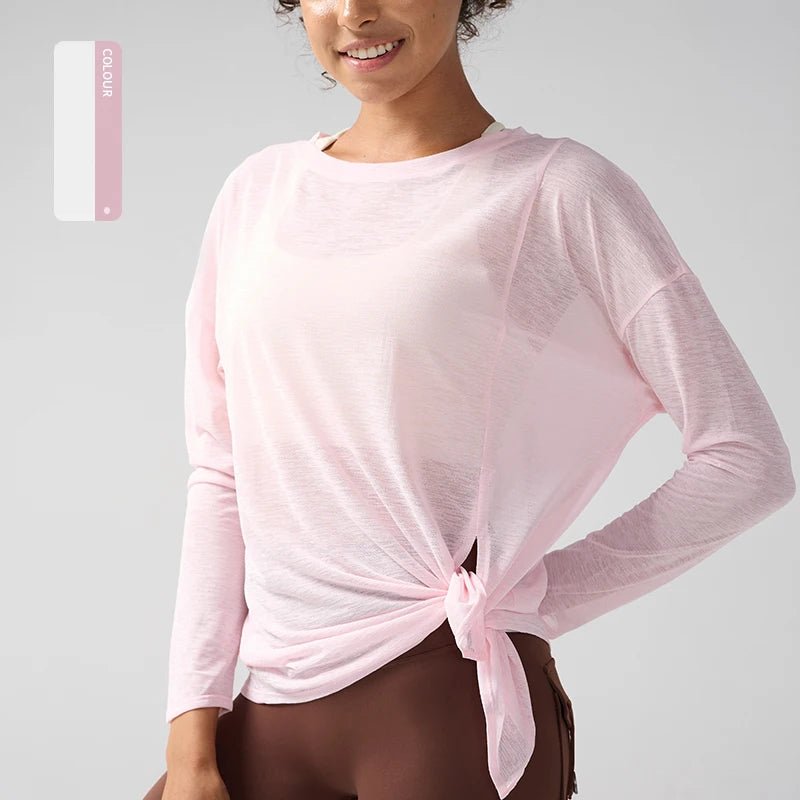 Women's Fitness Sports T-shirt Summer Loose Short Sleeve Quick Drying Gym Running Top Female Leisure Clothing👚 - lily supply