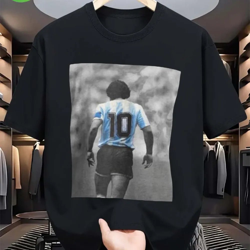 Argentina Football Fan Jersey – 10th Anniversary Cotton T-Shirt - lily supply