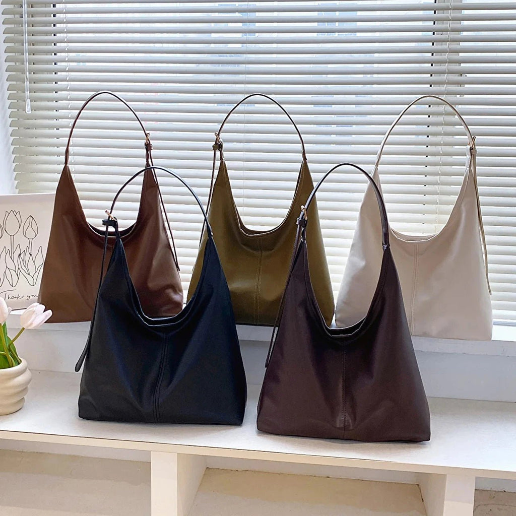 Women's PU Leather Single Shoulder Handbag - Large Capacity Casual Tote - lily supply