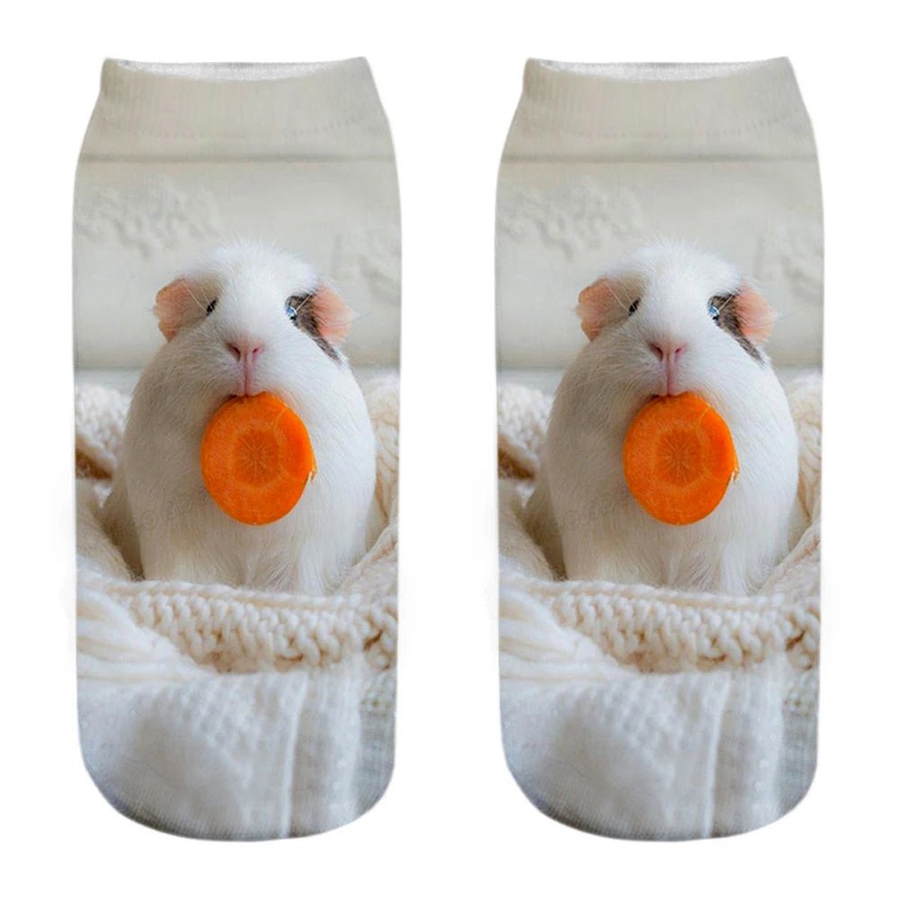 Women's 3D Animal Print Kawaii Funny Socks – Novelty Casual Socks - lily supply