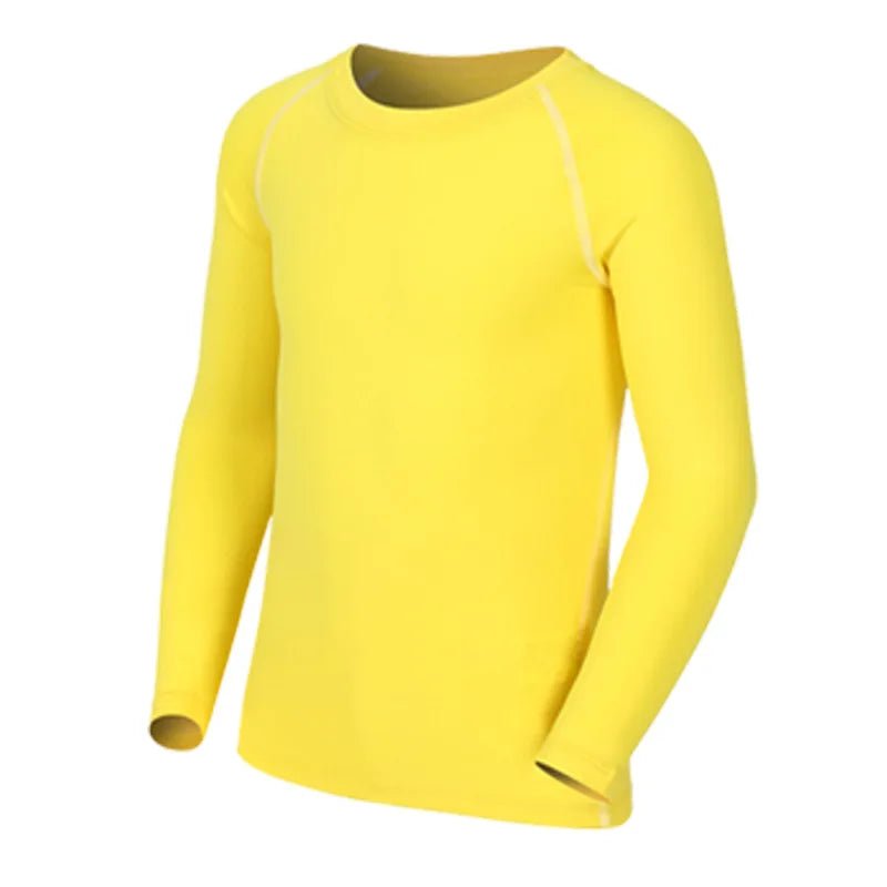 Kids Children Boy Girl Running Long T Shirt Fitness Sport Basketball Football Gym Sportswear Soccer Hiking Undershirt jerseys 6 - lily supply