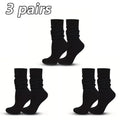 Women's Solid Warm Stacked Knitted Mid - Calf Socks – Cosy Winter Socks - lily supply