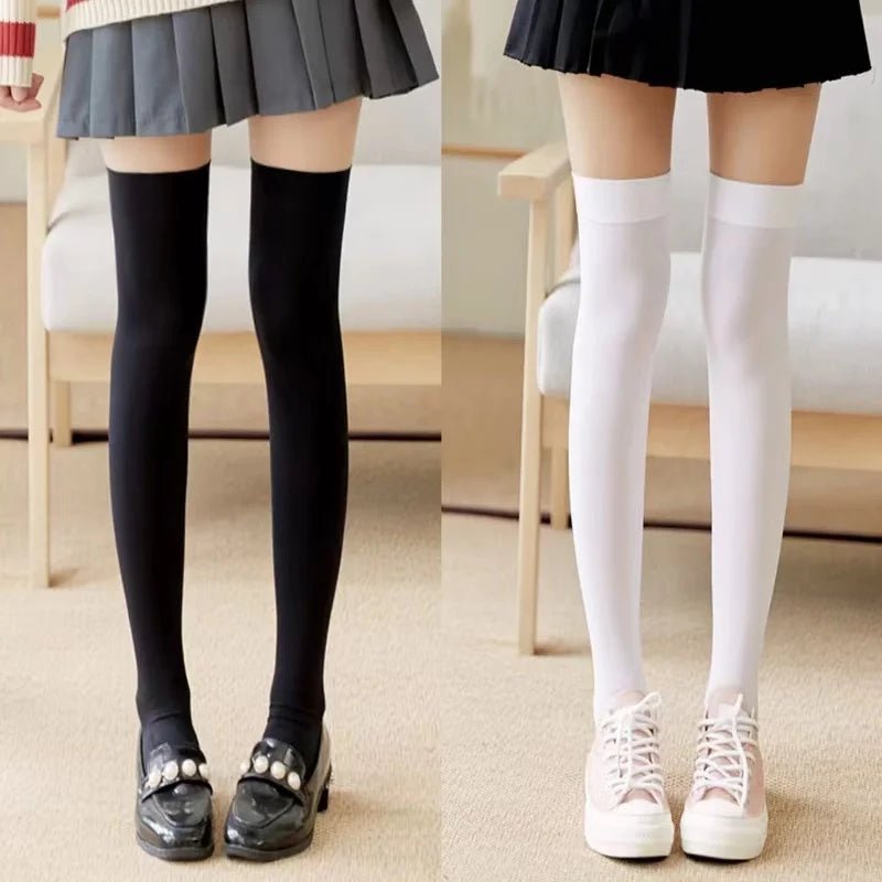 Women's Thigh High Over - Knee Cotton Long Socks – Classic Long Socks - lily supply