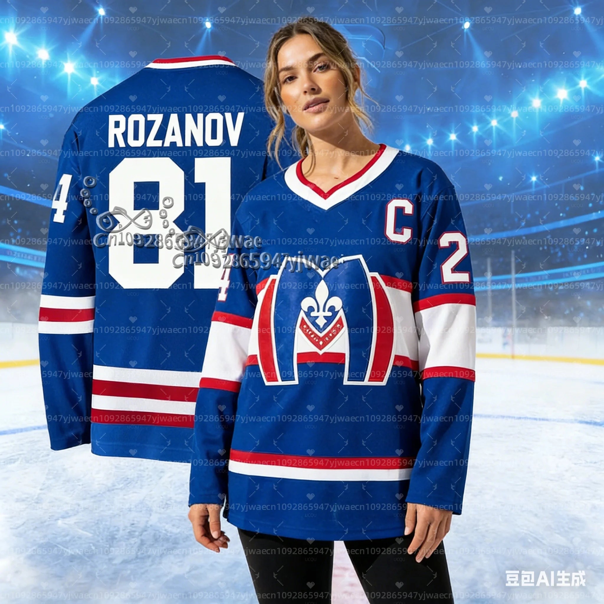 Women's Heated Rivalry Hockey Jersey – Long Sleeve Fan Sportswear - lily supply