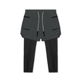 Men's Double-Layer 2-in-1 Compression Running Pants – Jogging & Gym Training Sportswear