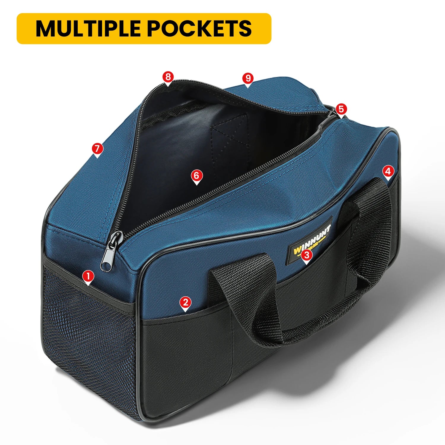 Heavy Duty Tool Tote Bag - 14 Inch Storage Organiser with Multiple Pockets