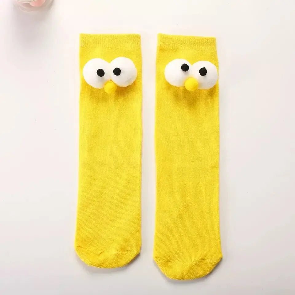 Women's 3D Eyes Funny Kawaii Socks - Harajuku Designer Cute Happy Gift Socks - lily supply