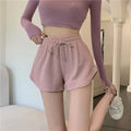 Women's Loose Wide Leg Running Shorts - High Waist A-Line Sports Hot Pants