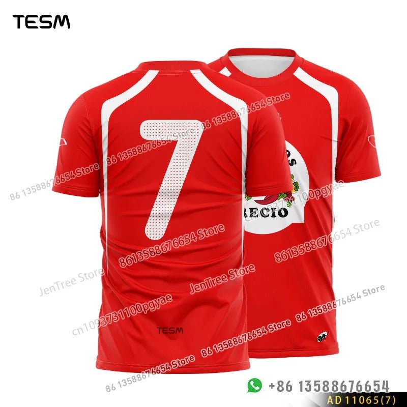 TESM Retro Sports Jersey – Men's & Women's Casual Top - Men's Clothing - lily supply