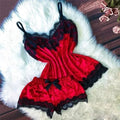 Women's Satin Lace Pyjama Set