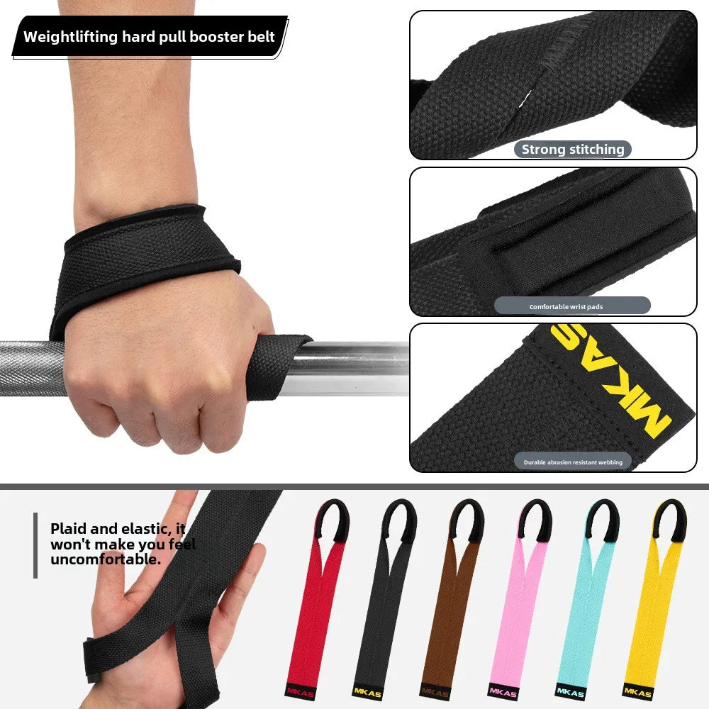 Gym Lifting Straps Barbell Deadlift Belt - Anti-Slip Wrist Wraps