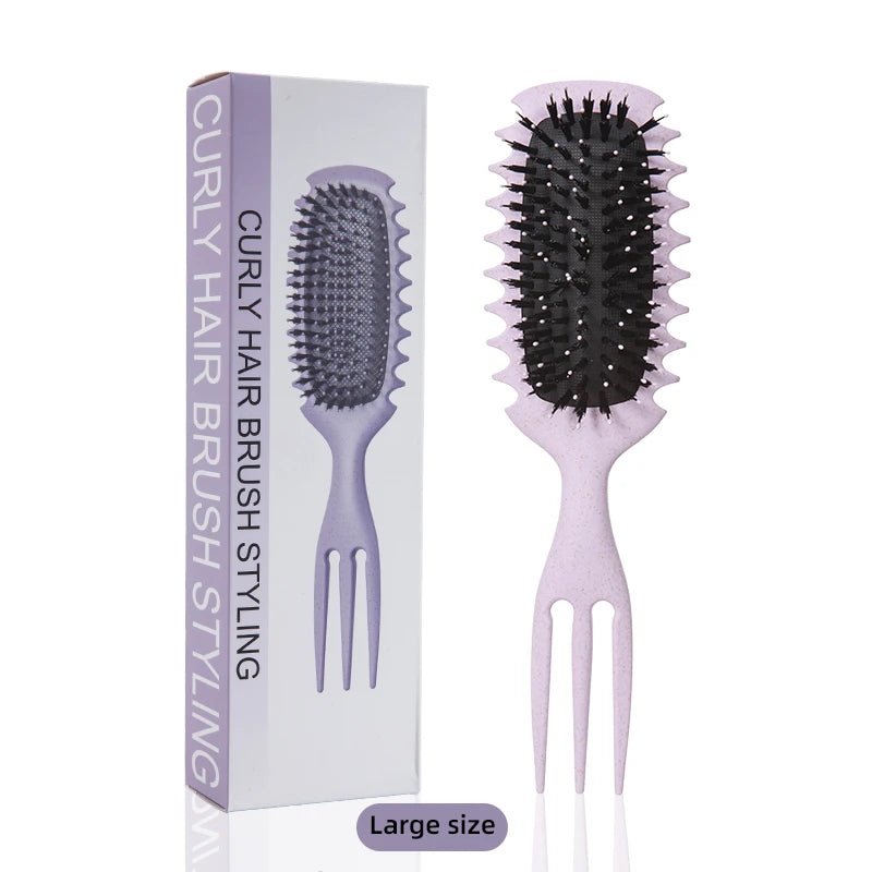 Candy Curly Hair Styling Brush - Nylon Bristle Detangling Comb - lily supply