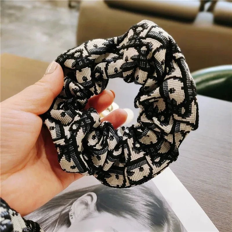 Classic Monogram Scrunchies - Luxury Hair Accessories - lily supply