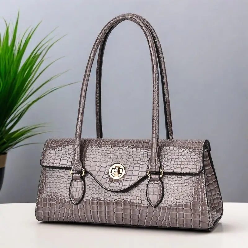 New Handbags Women's Bag Women Fashion Original Foreign Trade Exquisite Crocodile Handbag Large Capacity Shoulder Messenger Bag