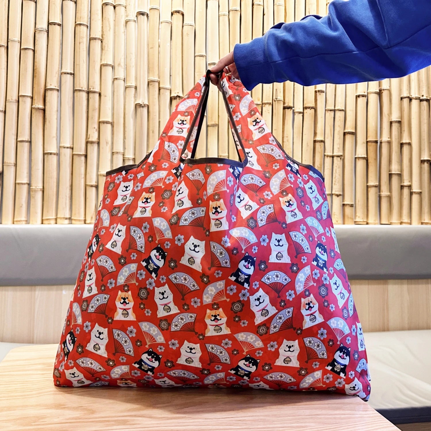 Lightweight Foldable Tote Bag - Printed Pattern Shopping Bag
