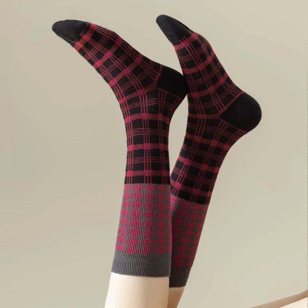 Women's Kawaii Korean Art Print Calf Socks – Cute Casual Socks - lily supply