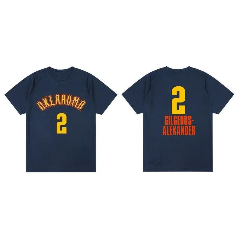 SGA, Williams & Holmgren Basketball Jersey – Casual Short Sleeve Fan Shirt - lily supply