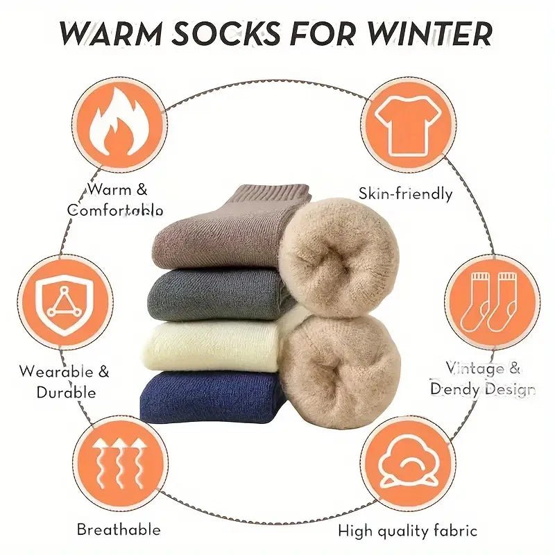 Women's Thermal Winter Boot Socks – Warm Thick Socks - lily supply