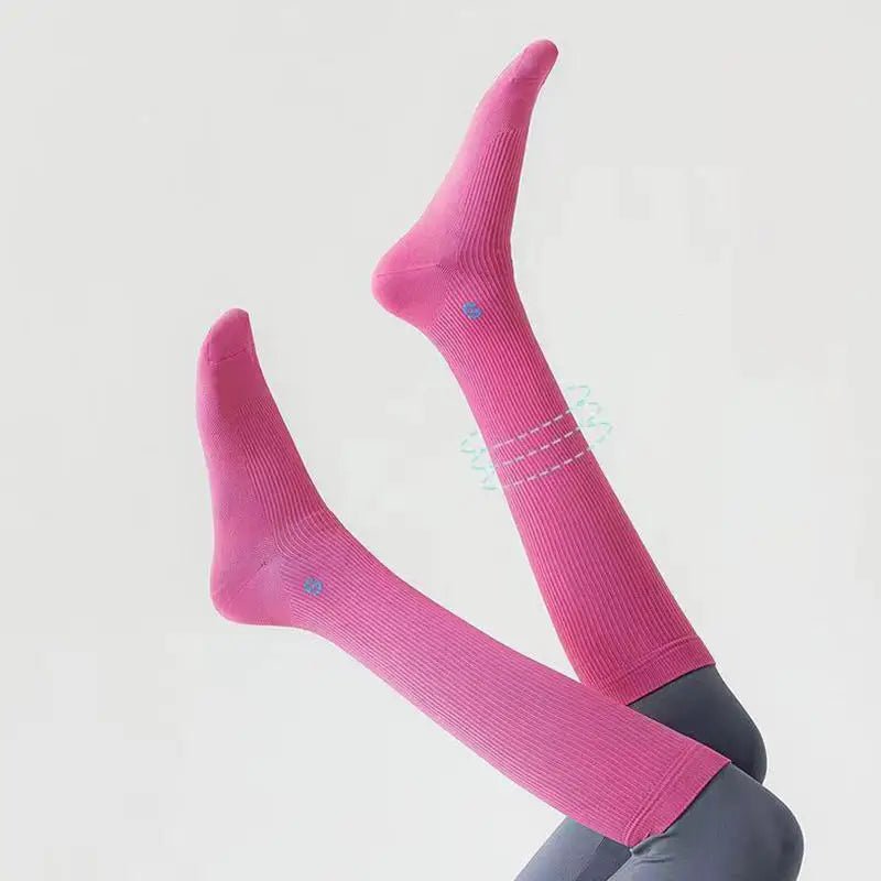 Women's Compression Calf Socks - Yoga Running Fitness Knee Support - lily supply