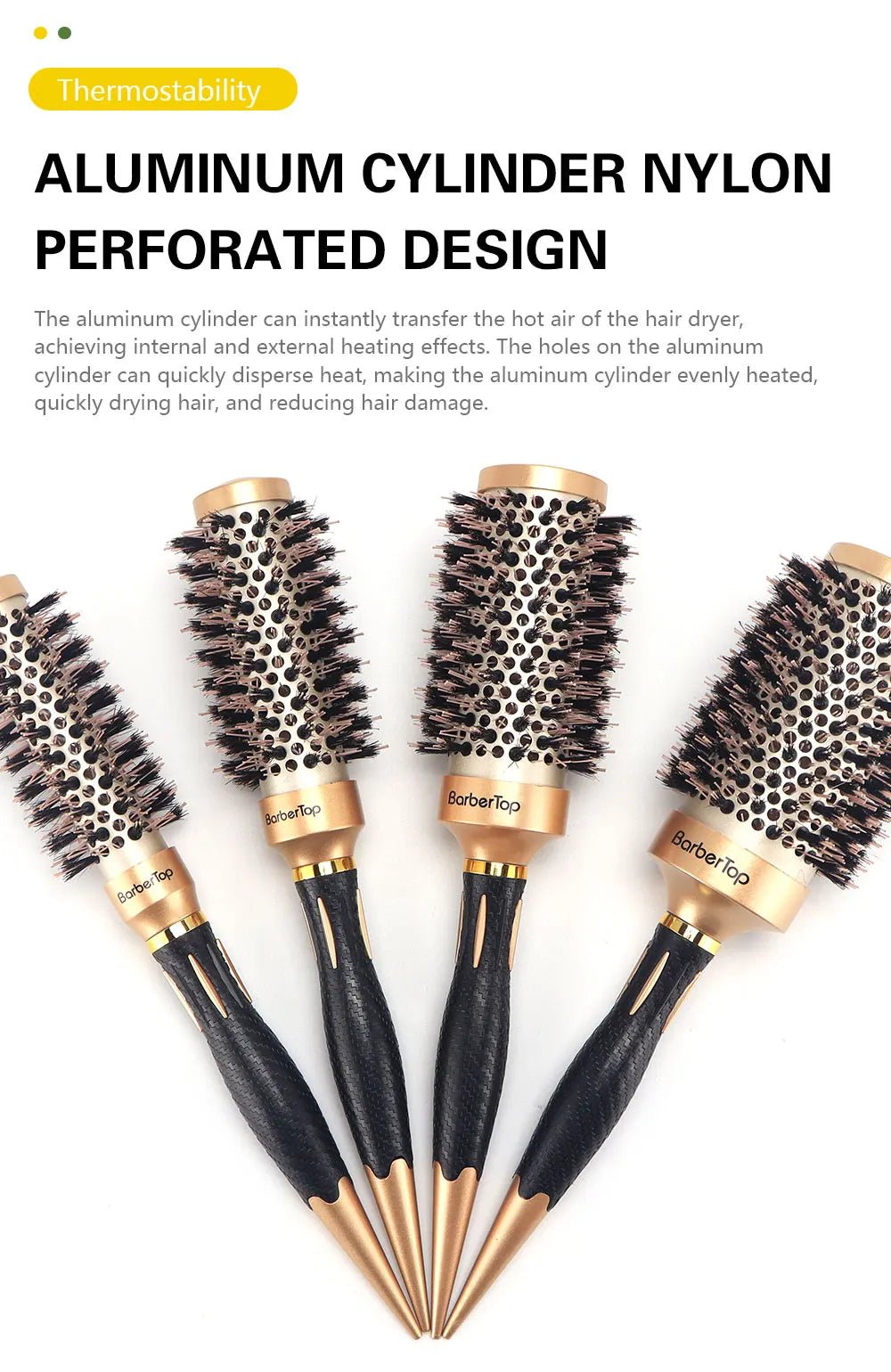 Anti - Static Salon Curling Styling Barber Comb - Wet Curly Hair Brush - lily supply