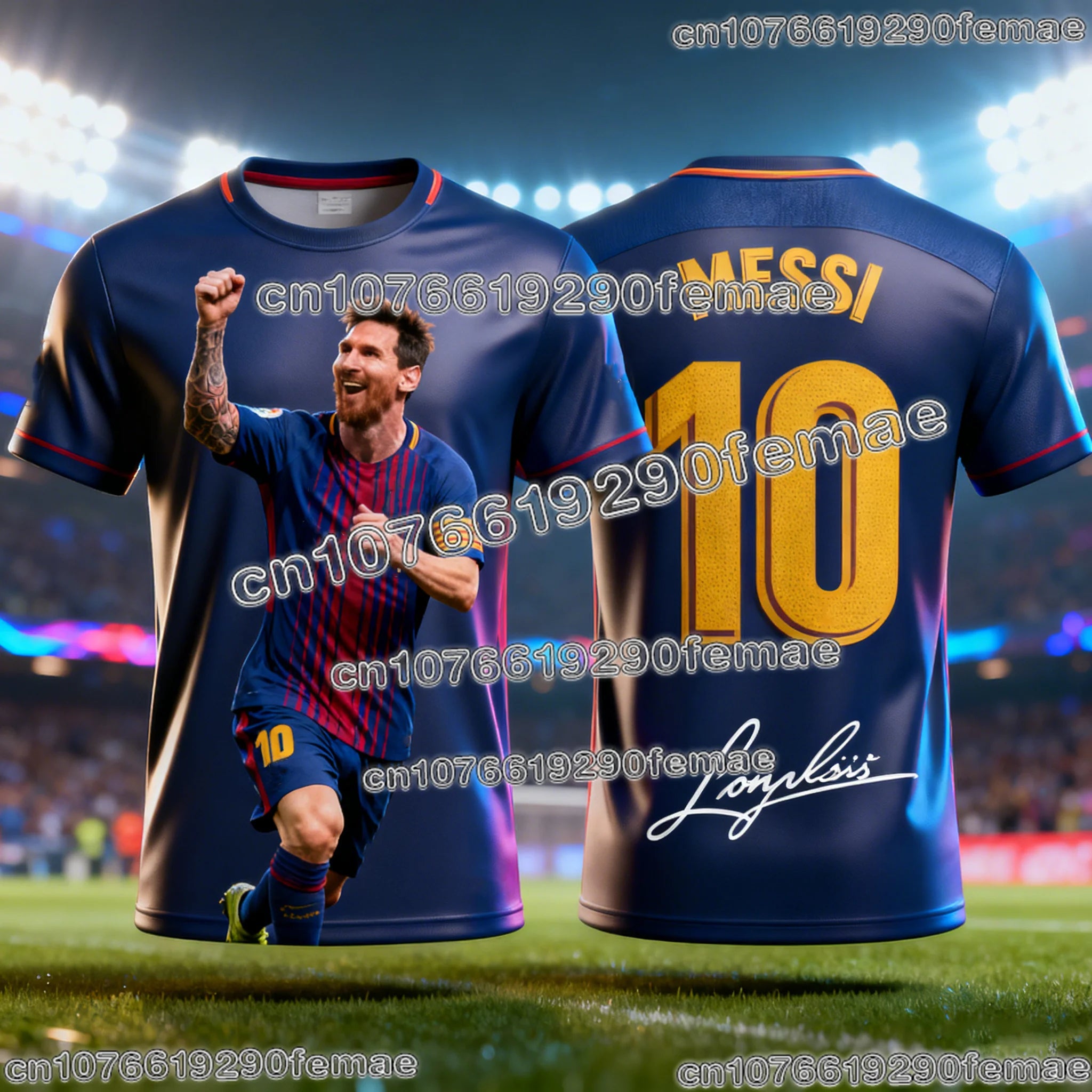 Messi 2026 Fan Football T-Shirt – Casual Summer Jersey - lily supply