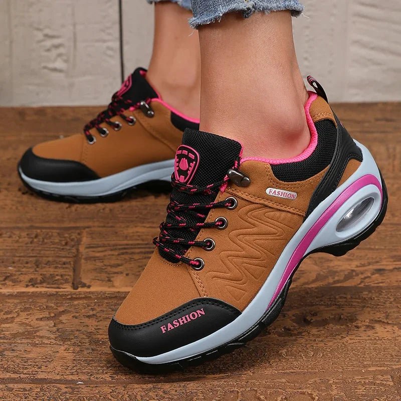 Women's Sports Shoes - Lightweight Comfortable Stylish High - quality Design 2025 Thick Sole Cushion Walking and Jogging Shoes - lily supply