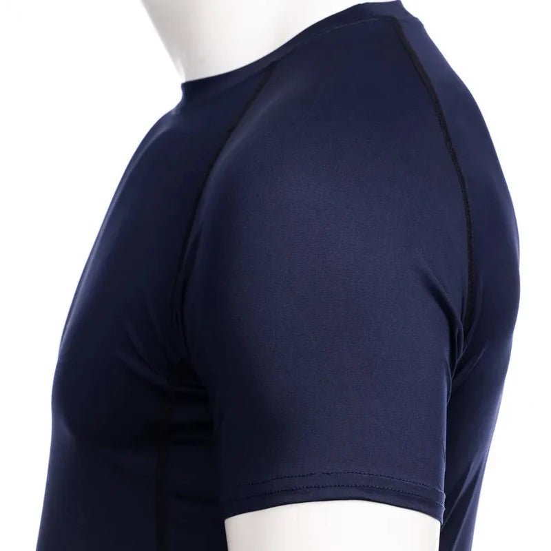 Sports Compression Shirt Men's T-Shirt Short Sleeve Quick Dry Summer Fitness Top Bodybuilder T-shirt Running Men's Gym Clothing - lily supply