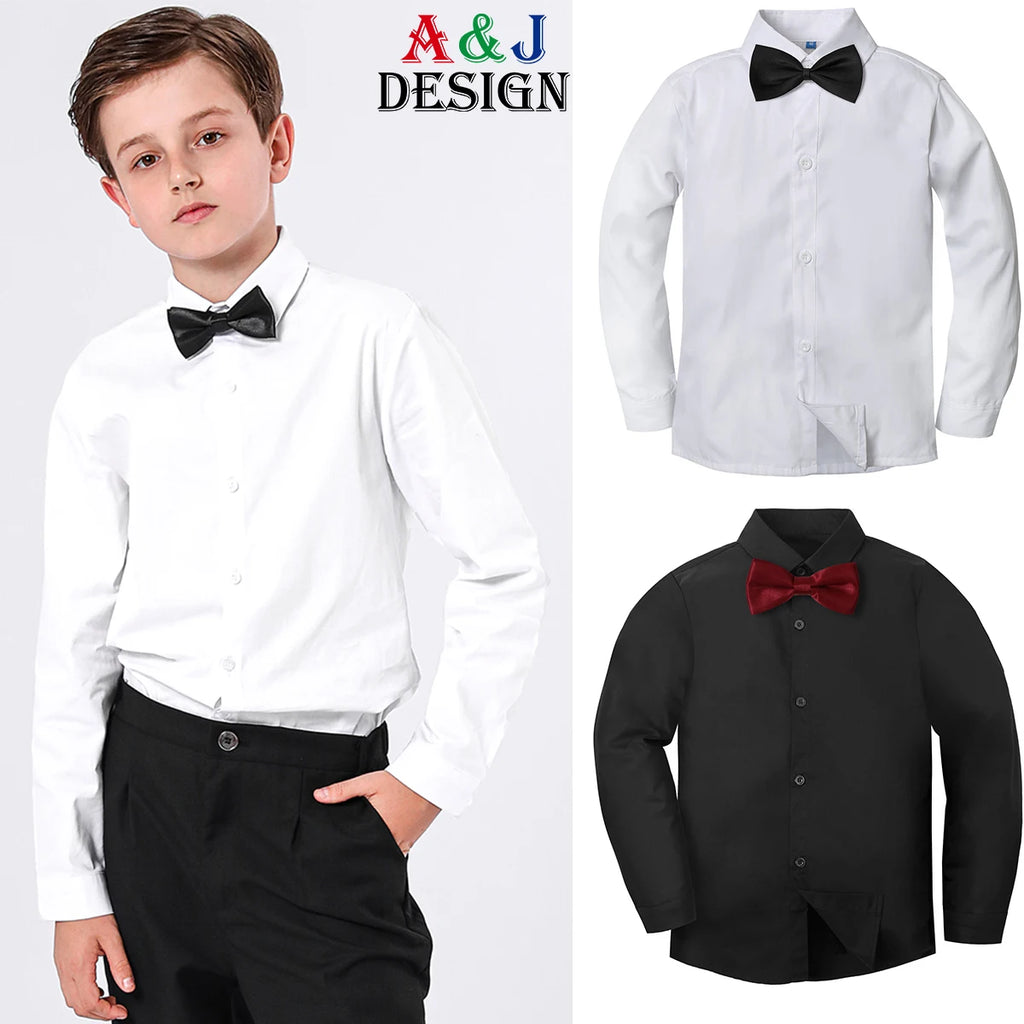 Boys Formal Dress Shirt with Bowtie