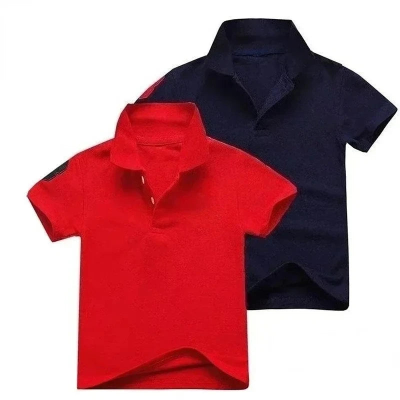 Baby Boys Cartoon Embroidery Polo Shirt
