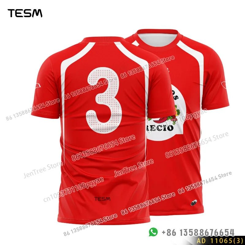 TESM Retro Sports Jersey – Men's & Women's Casual Top - Men's Clothing - lily supply
