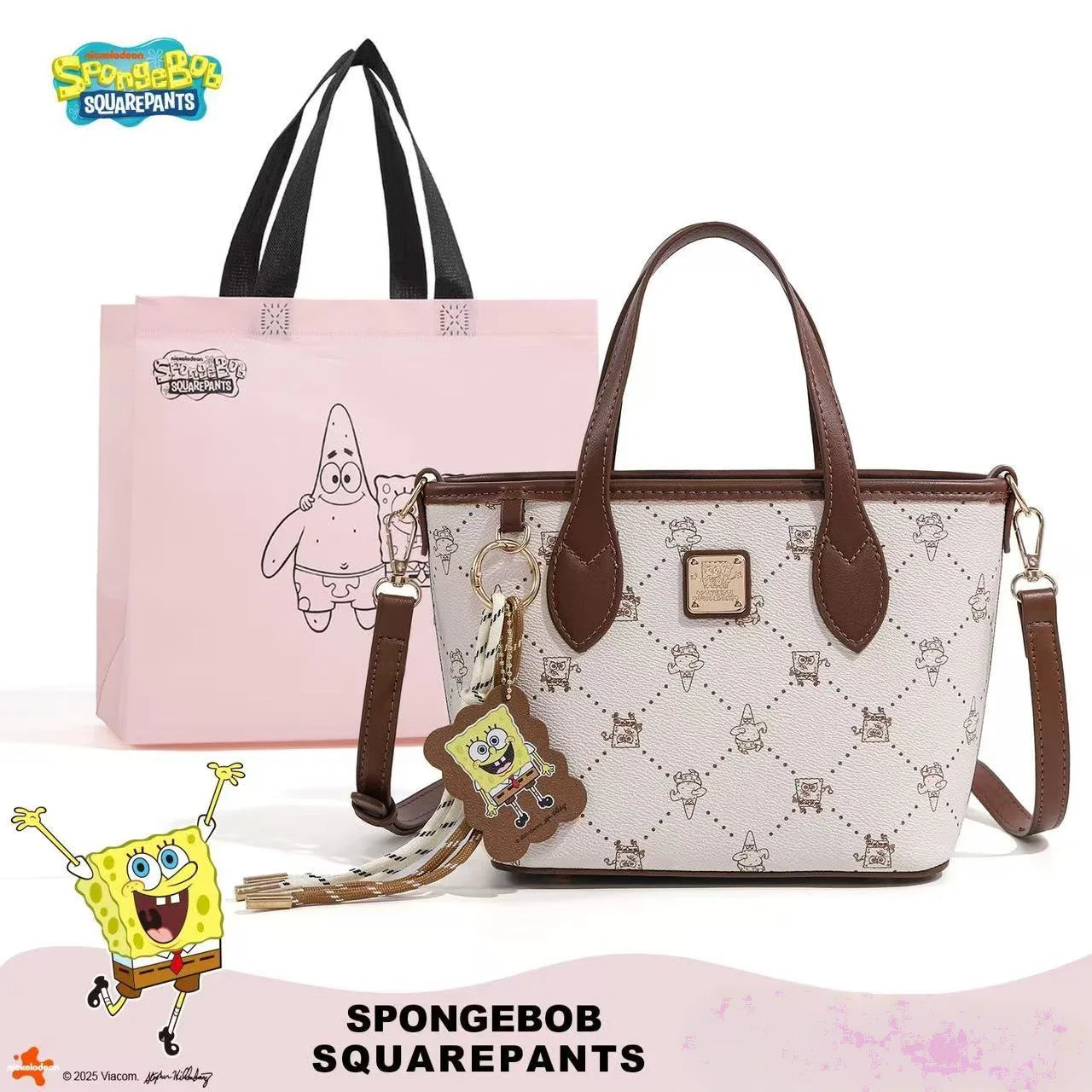 Fashionable Handbags for Women 2026 Autumn and Winter New Style Cartoon Embroidered Shoulder Bag Versatile Crossbody Bucket Bag