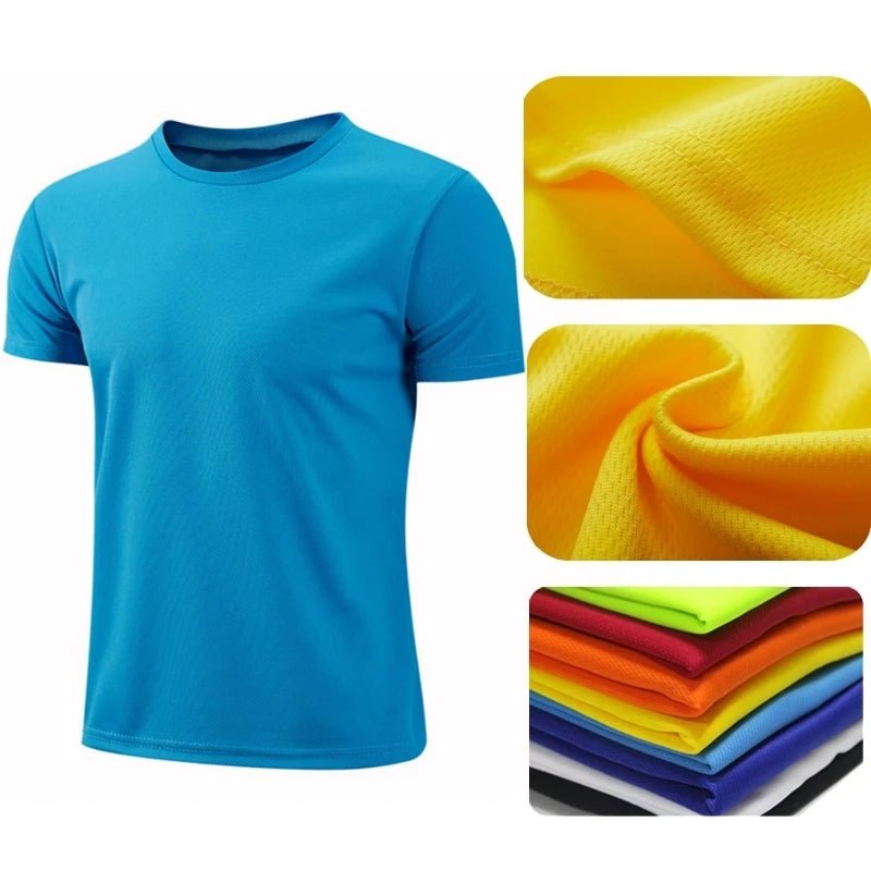 Quick - Dry Sport Jersey – Unisex Short Sleeve Gym Fitness Tee - lily supply