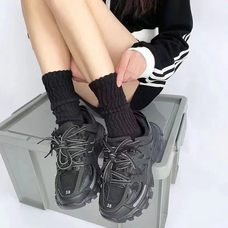 Women's Lolita Knitted Long Socks – Over - Knee Thigh High Socks - lily supply