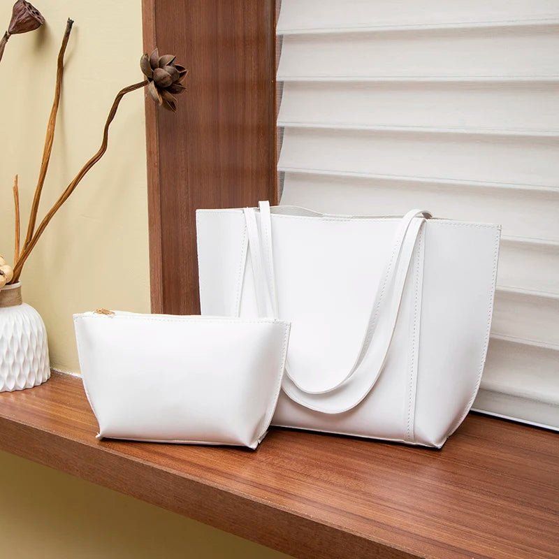 Women's Minimalist Solid Colour Travel Tote Bag - Large Capacity Fashion Shoulder - lily supply