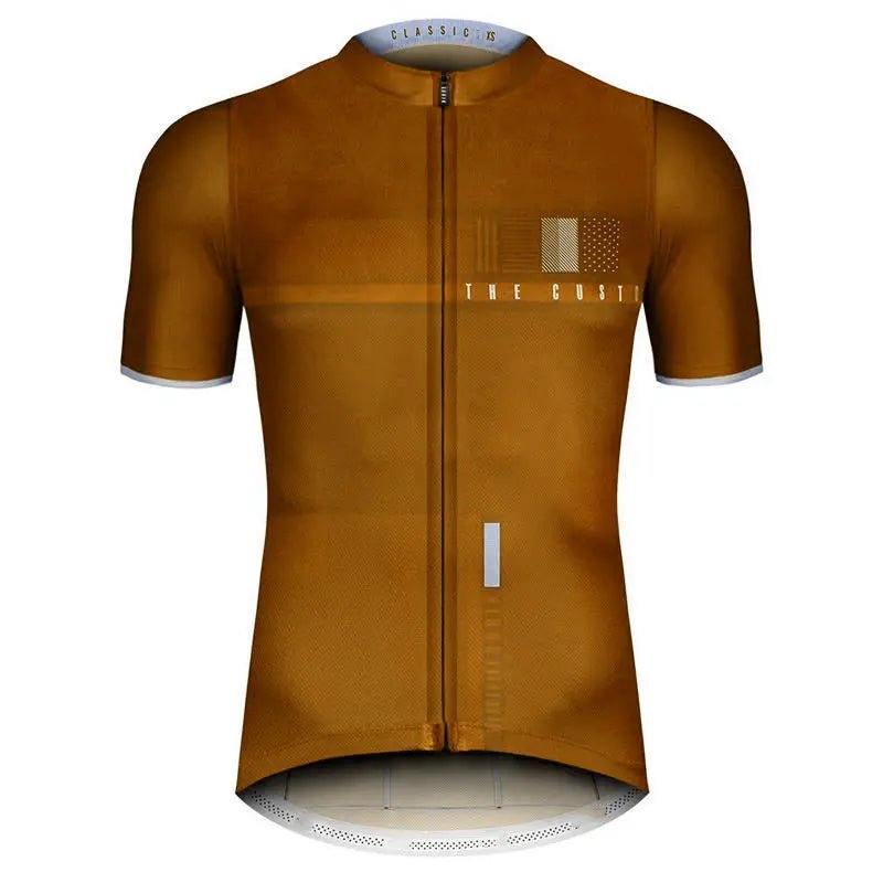 Men's Pro Team Cycling Jersey – Black Short Sleeve Summer Shirt - lily supply