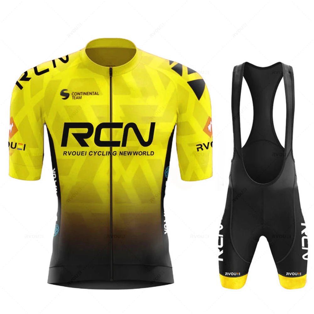 2025 RCN Team Cycling Jersey Set Summer Breathable Road Bicycle Suit Riding Uniform Bike MTB Clothing New Sports Cycling Kits - lily supply