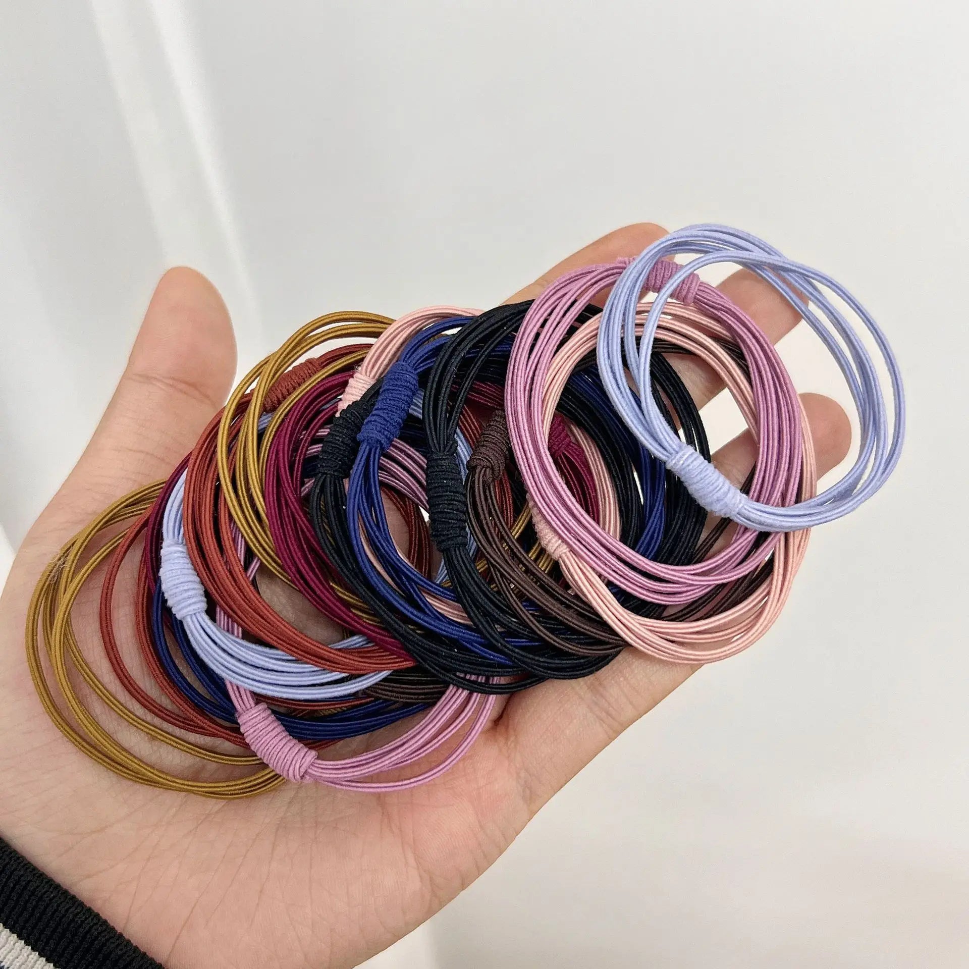 Women's High Elastic Multi - Strand Scrunchie Hair Rope - Basic Hair Accessories - lily supply
