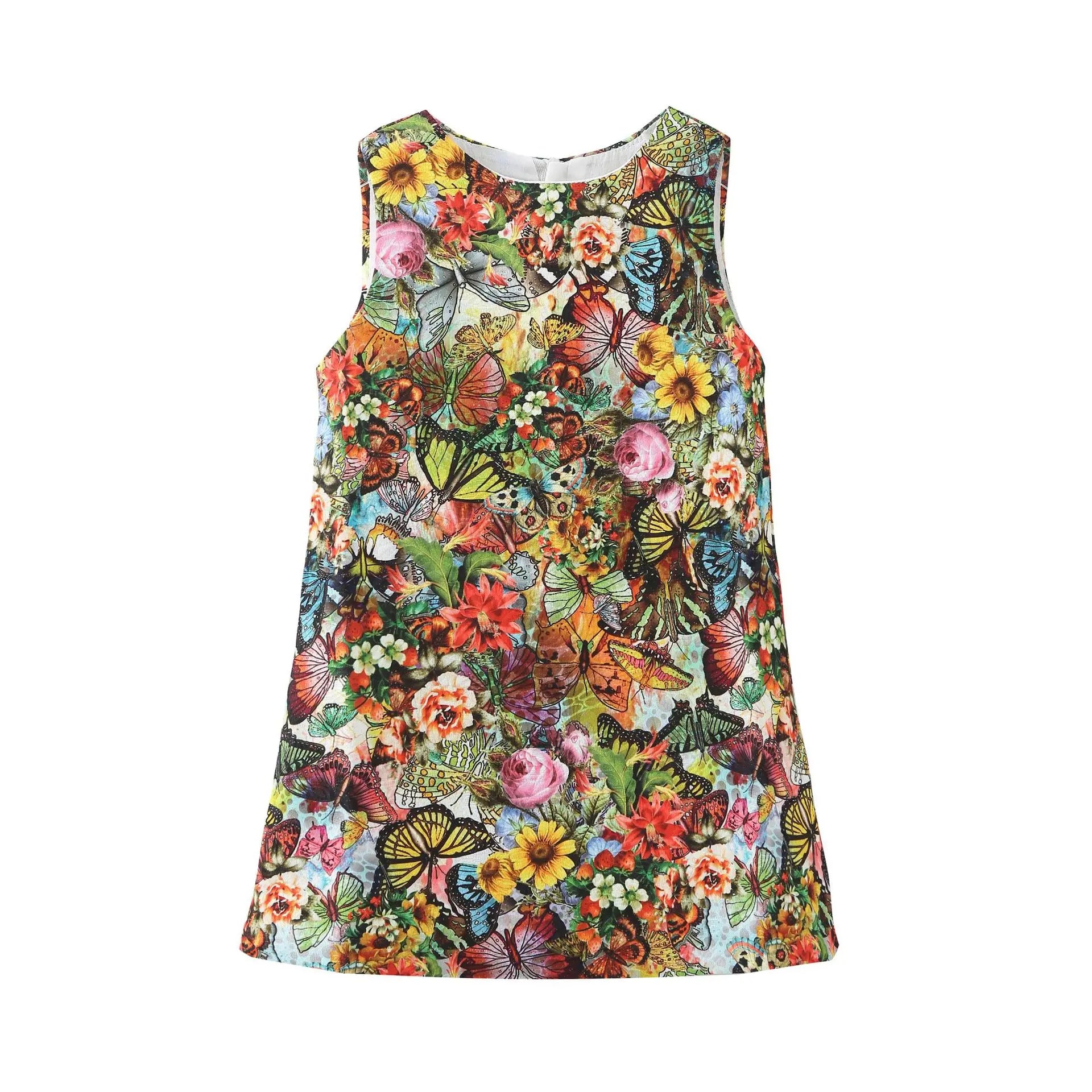 Girls Birthday Party Dress Fashion Rose Printing Children Costumes For Girls Brand Kids Dresses Princess Girls Party Dress - lily supply