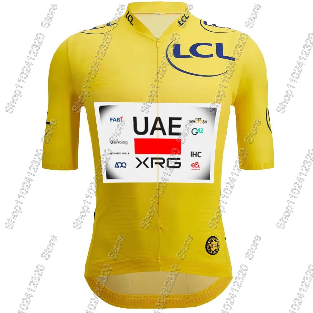 UAE Cycling Team 2026 Tadej Pogacar Jersey Set Men France Tour Clothing Road Bike Shirts Suit Bicycle Bib Shorts MTB Maillot - lily supply