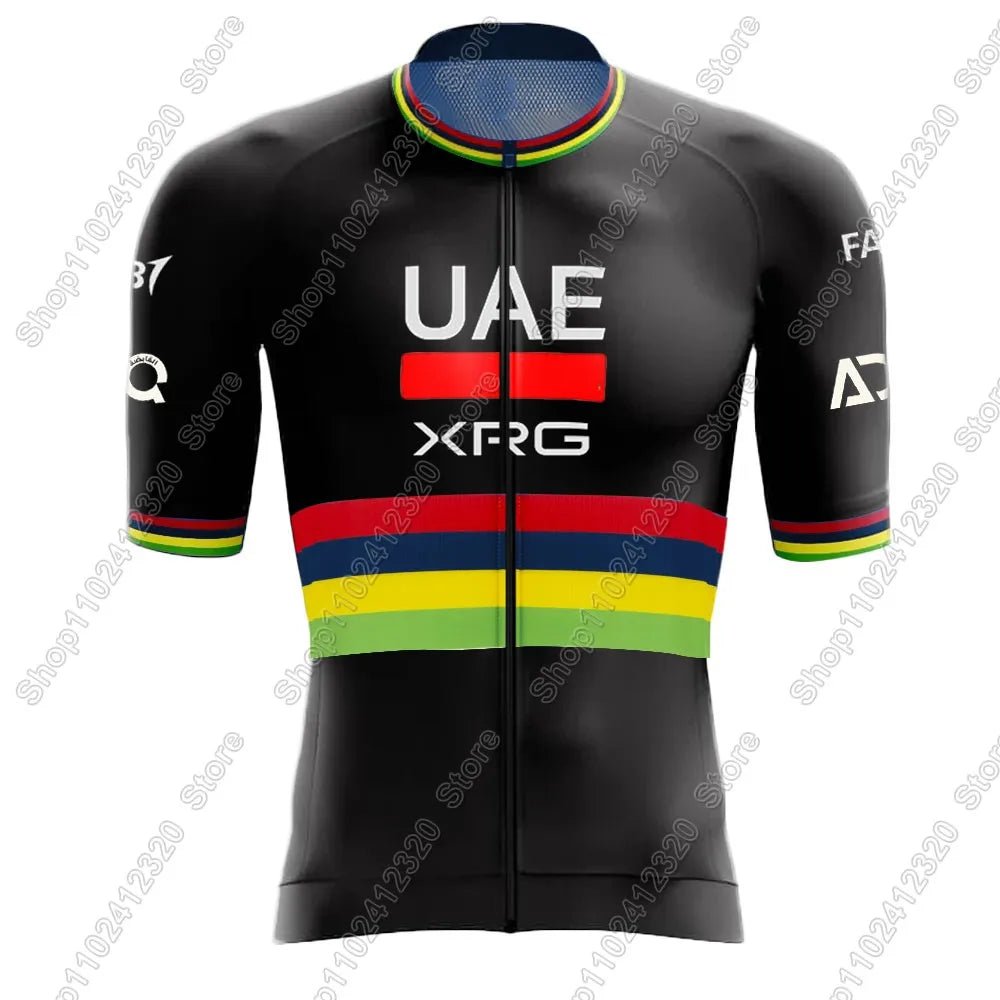 UAE Cycling Team 2026 Tadej Pogacar Jersey Set Men France Tour Clothing Road Bike Shirts Suit Bicycle Bib Shorts MTB Maillot - lily supply