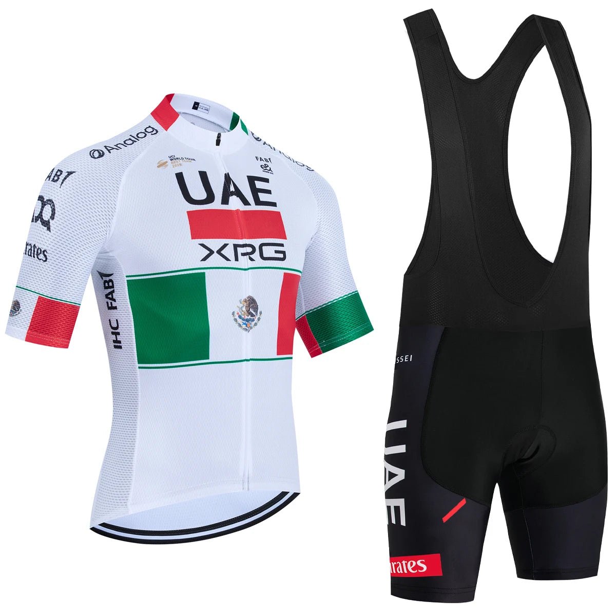 2026 New MEXICO Cycling Jersey UAE Team Bike Jersey Shorts Men Women Quick dry Ropa Ciclismo Pro Bicycle TShirt Clothing - lily supply