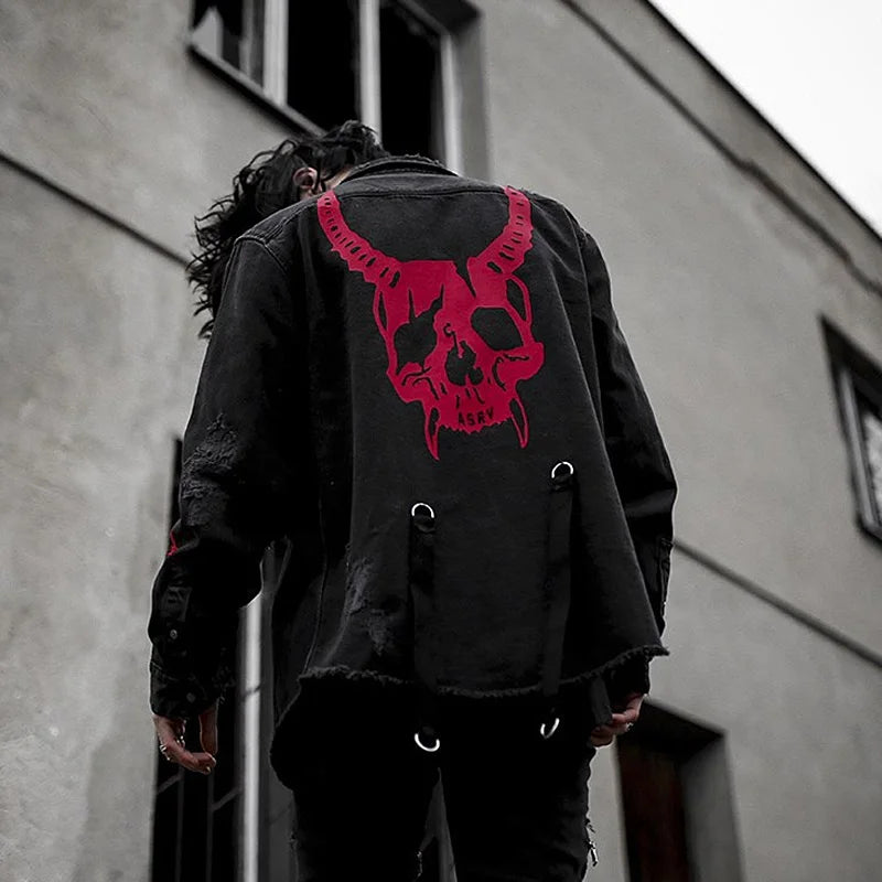 Men's Denim Motorcycle Sports Jacket - Fashion Casual Cotton Gym Outerwear