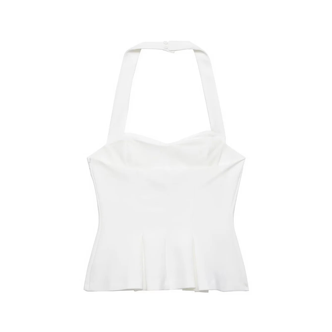 Women Black Sexy High Street Halter Tops Summer New Female Trendy Vacation Slim Backless Camisoles Lady Casual Chic Vest Tops