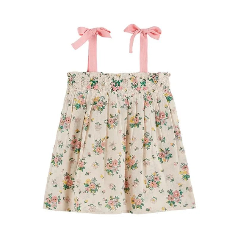 Kids Retro Print Summer Outfit Set | Top Tee & Shorts 2 - 12Y - lily supply